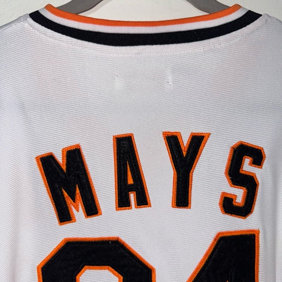 Mitchell & Ness San Francisco Giants Willie Mays Jersey 54 HOF Cooperstown 2XL - Picture 10 of 12